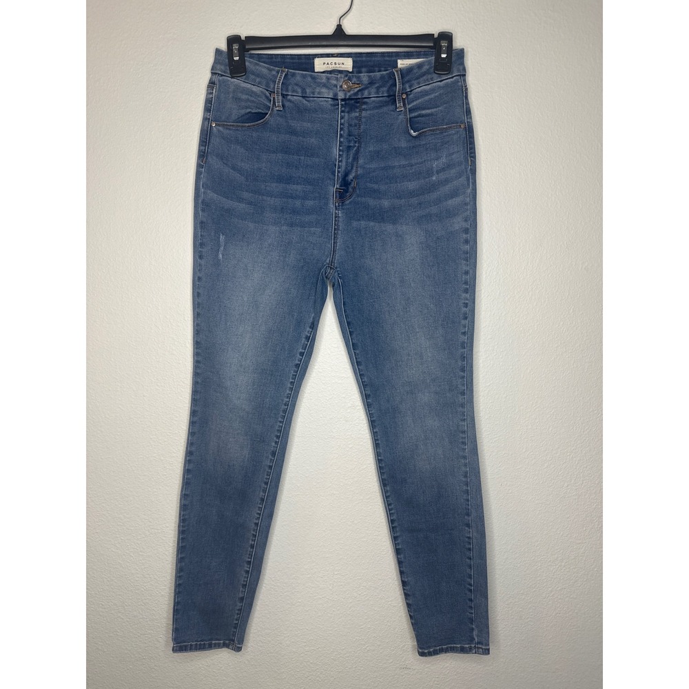 PacSun Push‎ Up Jegging Women's Size 30 Blue Denim Power Super Stretch Jeans